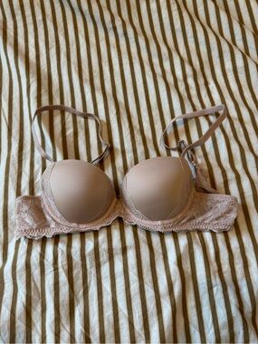 GAP Lace Trim Light Nude Bra